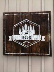 Custom rustic wedding sign made from barn board