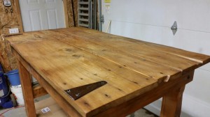 Rustic Pine Barn Door Table