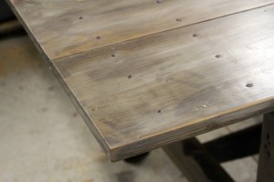 Grey Barn Door Table