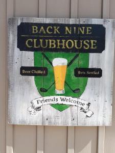 Back Nine Clubhouse Sign