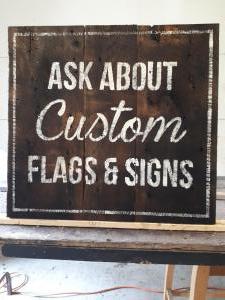 Ask about custom barnboard signs