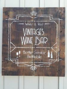 Vintages Wine Bar Sign